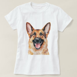 ミニマルなドイツの羊飼インスパイアい犬 Tシャツ