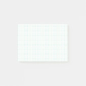 ミニマルなドットグリッドのポストイット®ノート – 4x3"カスタム ポストイット (正面)