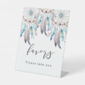 ミニマルなドリームキャッチャー保保ベビーシャワーが好き 台座サイン (正面)