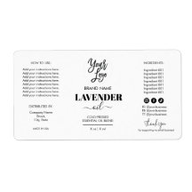 ミニマルなドロッパーボトル製品ラベルロゴ