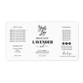 ミニマルなドロッパーボトル製品ラベルロゴ ラベル