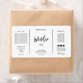 ミニマルなドロッパーボトル製品ラベル ラベル (インサイチュ)