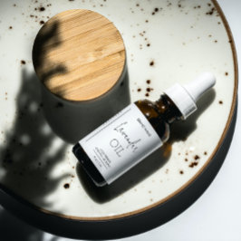 ミニマルなドロッパーボトル製品ラベル ラベル