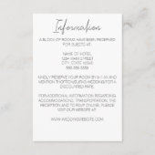 ミニマルなナルシ結婚スのエンクロージャカード エンクロージャーカード (正面)