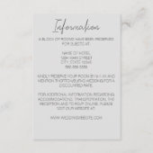 ミニマルなナルシ結婚スのエンクロージャカード エンクロージャーカード (正面)