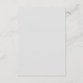 ミニマルなナルシ結婚スのエンクロージャカード エンクロージャーカード (裏面)