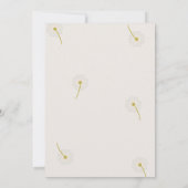 ミニマルなニュートラルベージュの妊娠発表 招待状 (裏面)