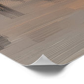 ミニマルなニューヨークのスカイラインポスター – ソフトトーン ポスター (角)