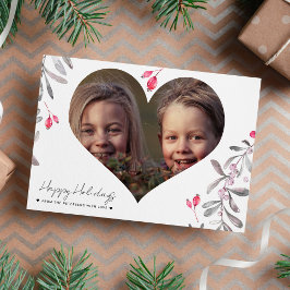 ミニマルなハッピーホリデーの写真 シーズンカード