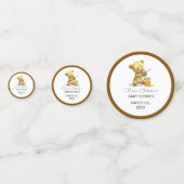 ミニマルなハニーベアーベビーシャワー コンフェッティ (正面)