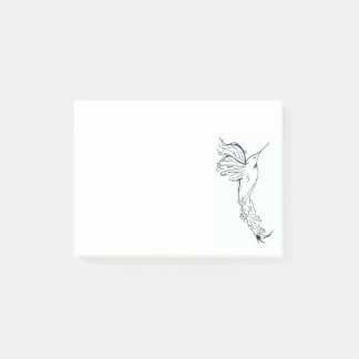 ミニマルなハミング鳥 ポストイット