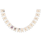 ミニマルなハロウィーンかわいいイエローピンク バンティングフラッグ (全)