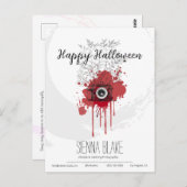 ミニマルなハロウィーン写真家の挨拶 ポストカード (正面/裏面)