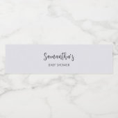 ミニマルなハローベビーモダンベビーシャワー ペットボトルラベル (シングルラベル)