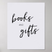 ミニマルなハローモダンベビーの本とギフト ポスター (正面)