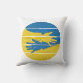 ミニマルなハンズサポートウクライナ救、ウクラナ クッション (裏面)