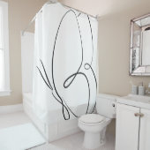 ミニマルなバタフライシャワーカーテン シャワーカーテン (インサイチュ)
