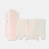 ミニマルなバニーと蝶の赤ちゃんシャワー フェイバーボックス (折り畳みなし)