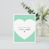 ミニマルなバレンタインカード シーズンカード (スタンド正面)