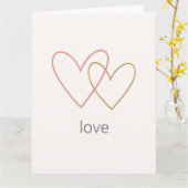 ミニマルなバレンタインデーのグリーティング カード (黄色い花)