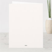 ミニマルなバレンタインデーのグリーティング カード (裏面)