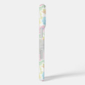 ミニマルなパステルガーリーフローラとレースかわいいシック Case-Mate iPhoneケース (裏面 / 右)