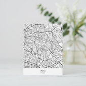 ミニマルなパリフランス ポストカード (スタンド正面)