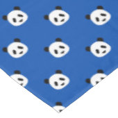 ミニマルなパンダパターン – コバルトブルー テーブルクロス (アングル)