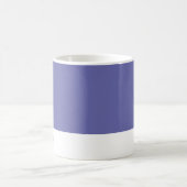 ミニマルなパーソナライズあなたの名前Periwinkle Blue コーヒーマグカップ (中央)