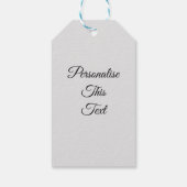 ミニマルなパーソナライズされた水彩花デザイン ギフトタグ (裏面)