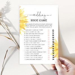 ミニマルなヒマワリ結婚ーのシューゲーム