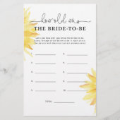 ミニマルなヒマワリ花嫁の年齢 (正面)