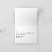 ミニマルなビジネスお礼カード サンキューカード (内部)