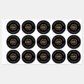 ミニマルなビジネスロゴのプロモ企業のーション ラベル (シート)