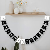 ミニマルなビジネスロゴグランドオープニングプロモーション バンティングフラッグ