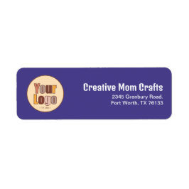 ミニマルなビジネスロゴテンプレート差出人住所 ラベル