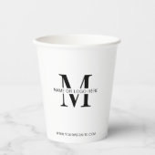 ミニマルなビジネスロゴブランド会社イベント 紙コップ (正面)