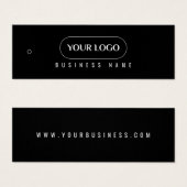 ミニマルなビジネスロゴラベルつるラベル (正面&裏面)