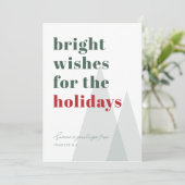 ミニマルなビジネス企業ののクリスマスの願い シーズンカード (スタンド正面)