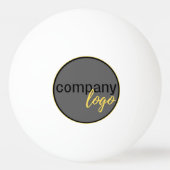 ミニマルなビジネス会社のロゴホワイトプロモーション 卓球ボール (正面)