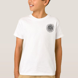 ミニマルなビジネス名とカスタムブランドロゴ Tシャツ