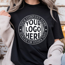 ミニマルなビジネス名とカスタムブランドロゴ  Tシャツ