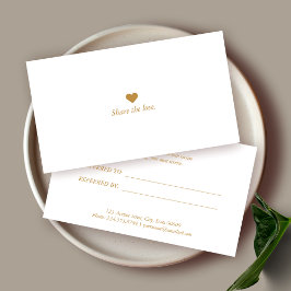 ミニマルなビジネス紹介カード 紹介カード