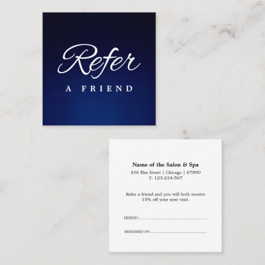 ミニマルなビジネス紹介カード 紹介カード (正面/裏面)