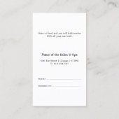 ミニマルなビジネス紹介カード 紹介カード (裏面)