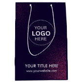 ミニマルなビジネス モダン ギフトバッグ (正面)