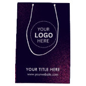 ミニマルなビジネス モダン ギフトバッグ (裏面)