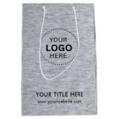 ミニマルなビジネス モダン ギフトバッグ (正面)