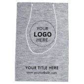 ミニマルなビジネス モダン ギフトバッグ (裏面)