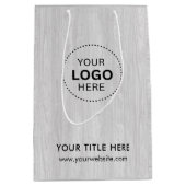 ミニマルなビジネス モダン ギフトバッグ (正面)